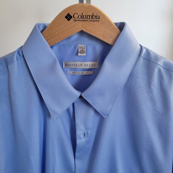 Geoffrey Beene Classic Fit No Iron Men's Button Down Shirt (Neck Size: 18) - Picture 1 of 13